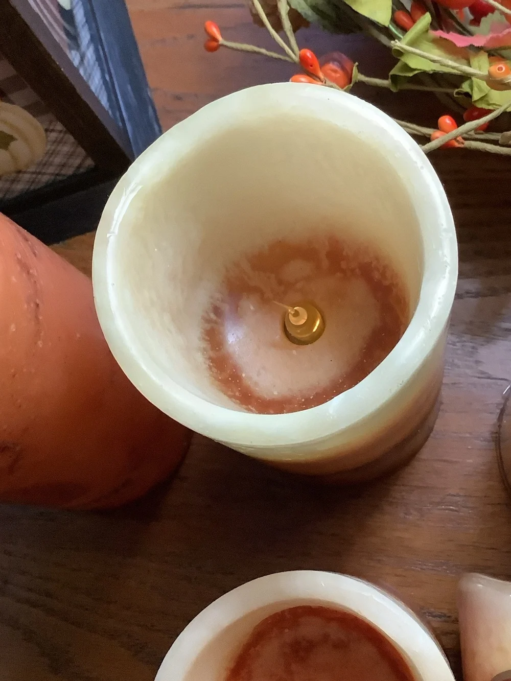 Wax LED Candle Set on Timers - Orange Gradient 2 Are New